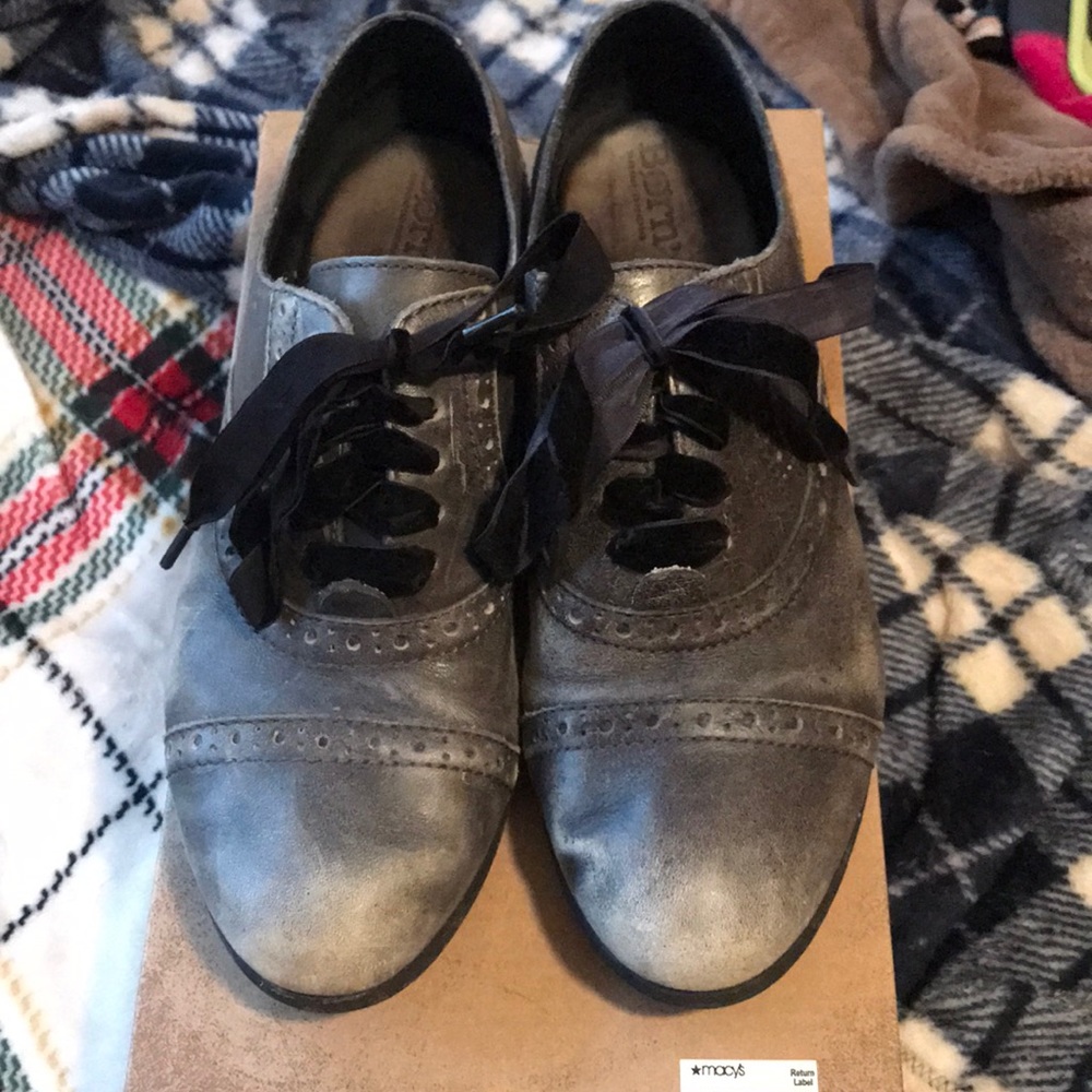 Born Grey Oxford Shoes